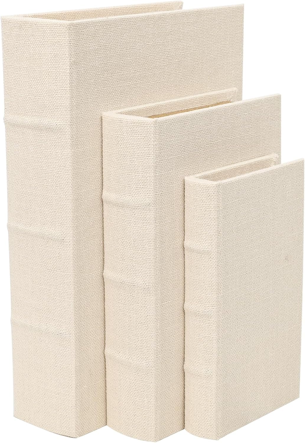 Linen Modern Beige Storage Basket — 13" — Beige