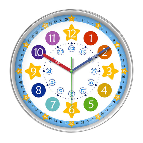 Battery Operated Black Wall Clock — 16"
