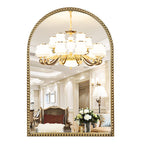 Antique Farmhouse Beige Wall Mirror — 30"