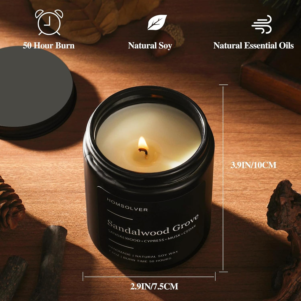 Wood Scented Candle — Set of 4 - View 4