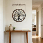 Battery Operated Black Wall Clock — 20" - View 2