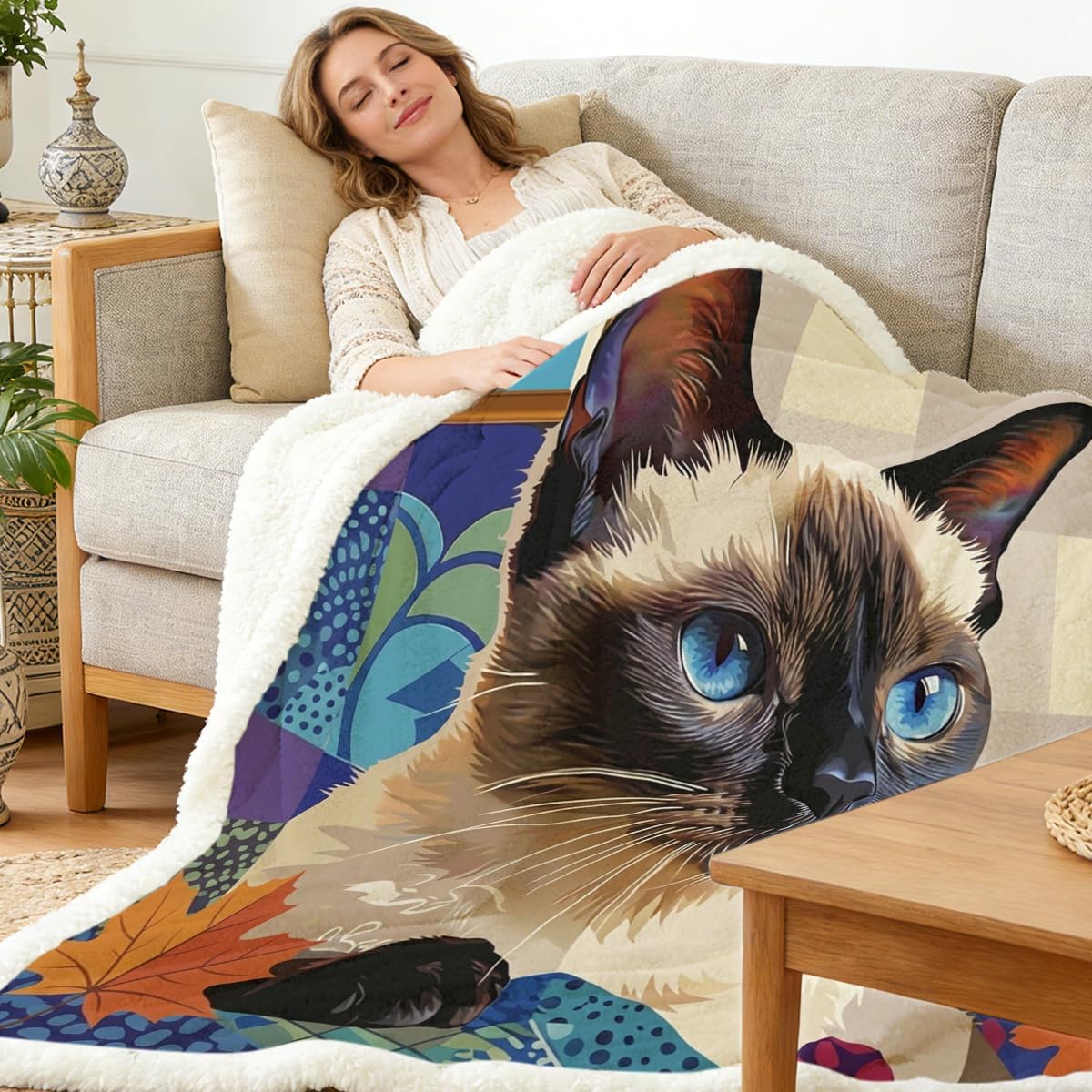 Modern Black Throw Pillow — 50" - View 2