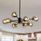Vintage Luxe Metal Chandelier — 12-Light — 8 light