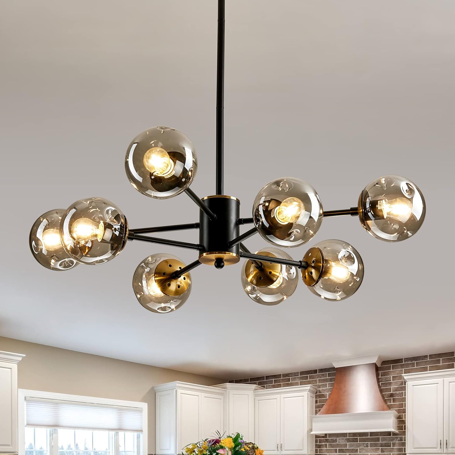 Vintage Luxe Metal Chandelier — 12-Light — 8 light