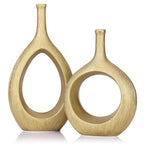 Boho Beige Decorative Vase — Set of 2