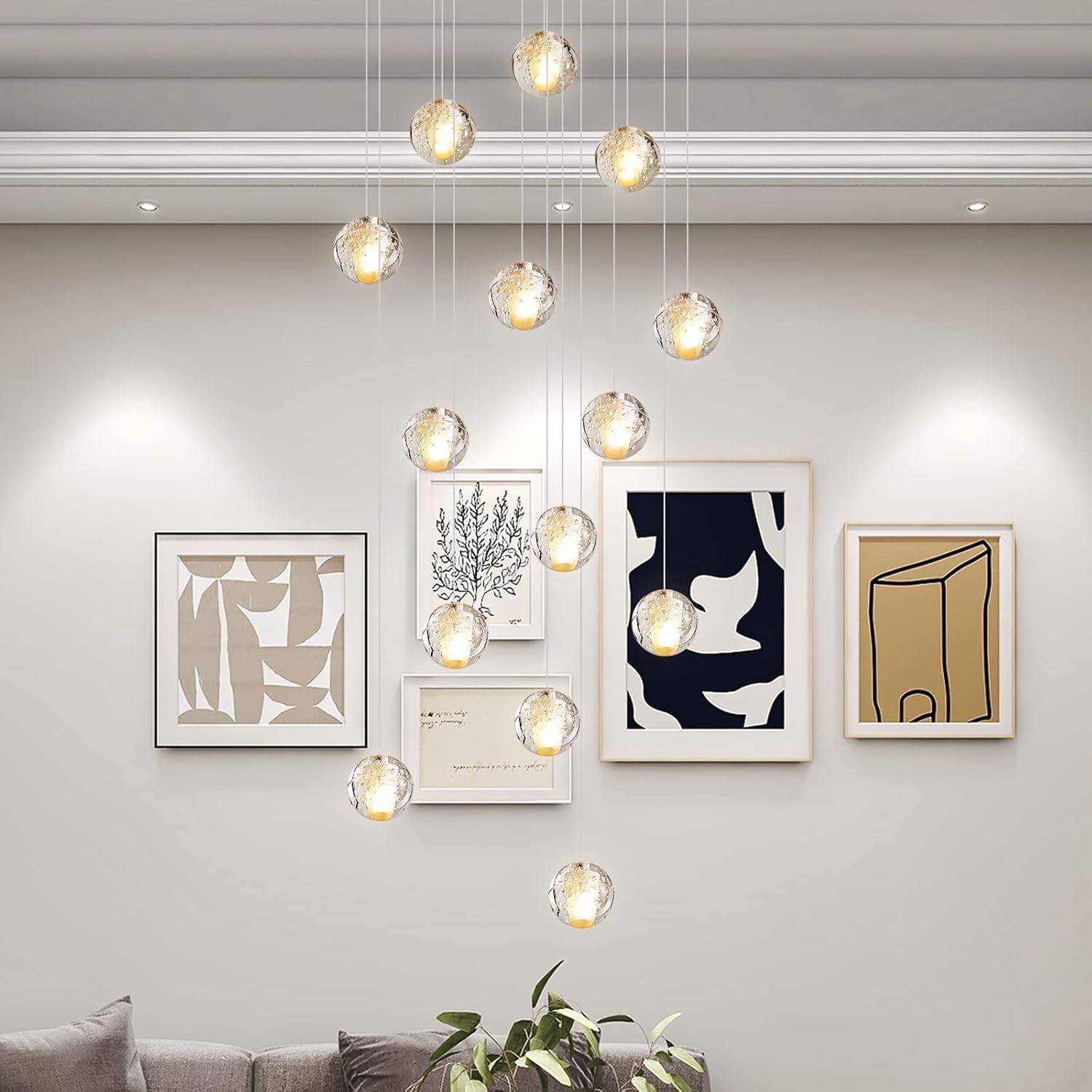 Luxe Metal Chandelier — 7"