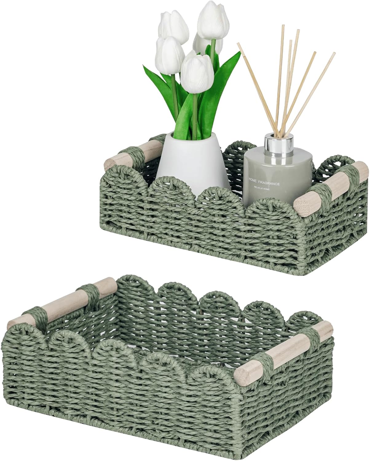 Beige Basket — Green