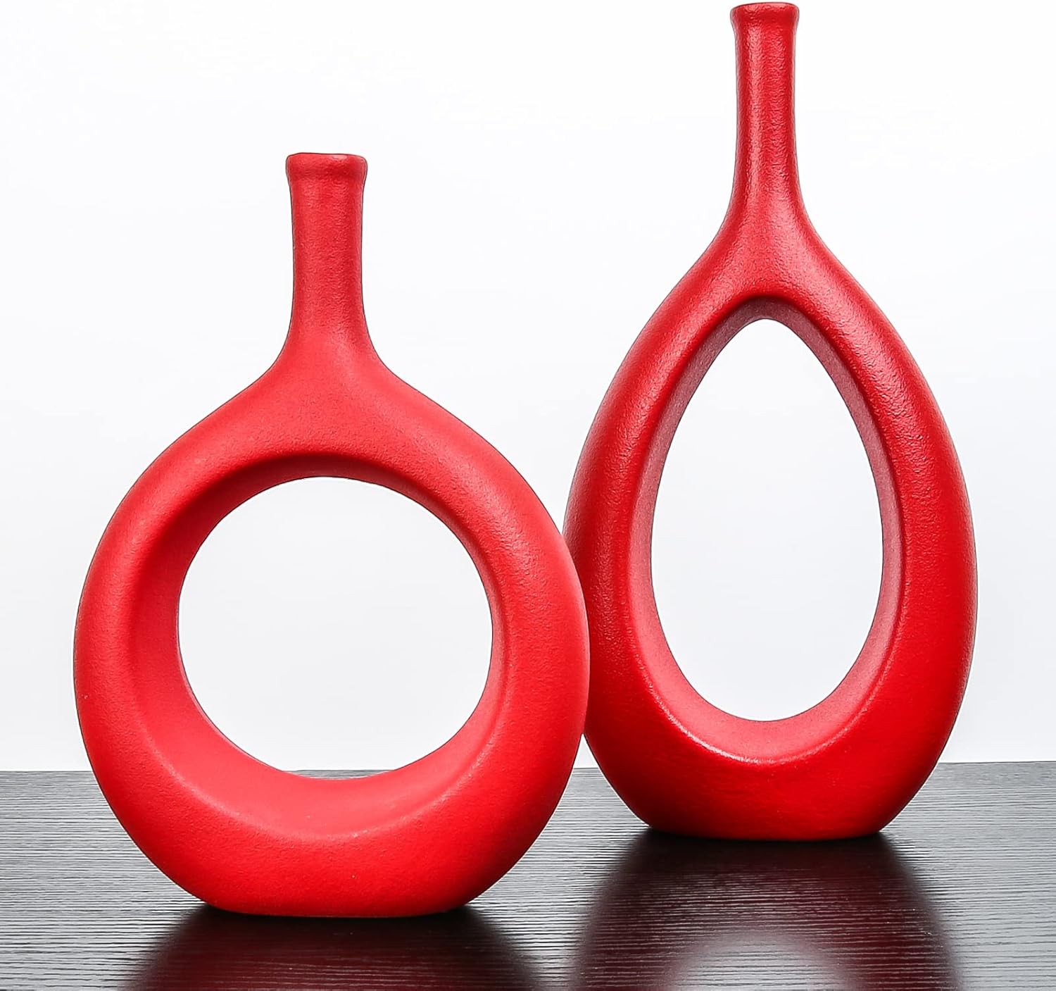 Modern Ceramic Decorative Vase — Set of 2 - View 3