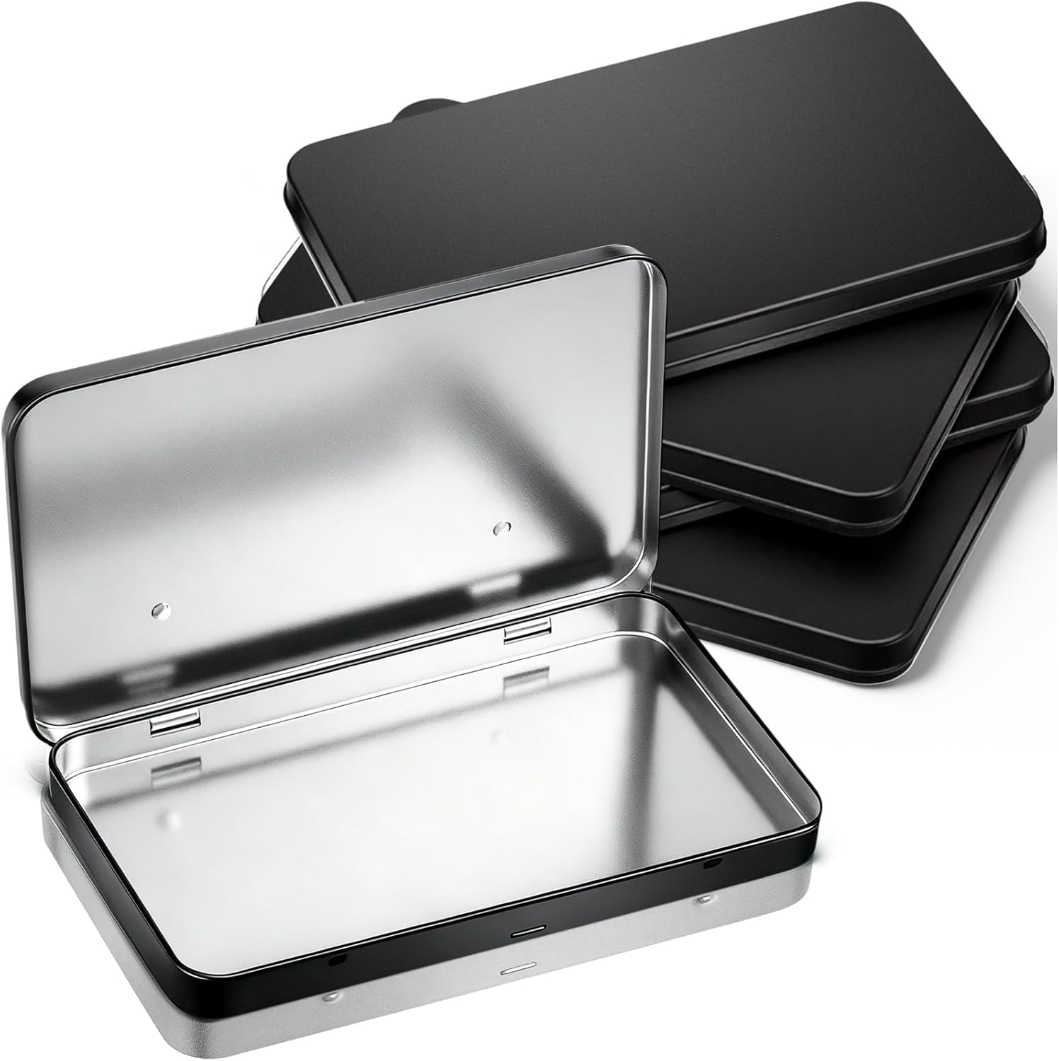 Rectangular Black Storage Basket — 0.6" — Black