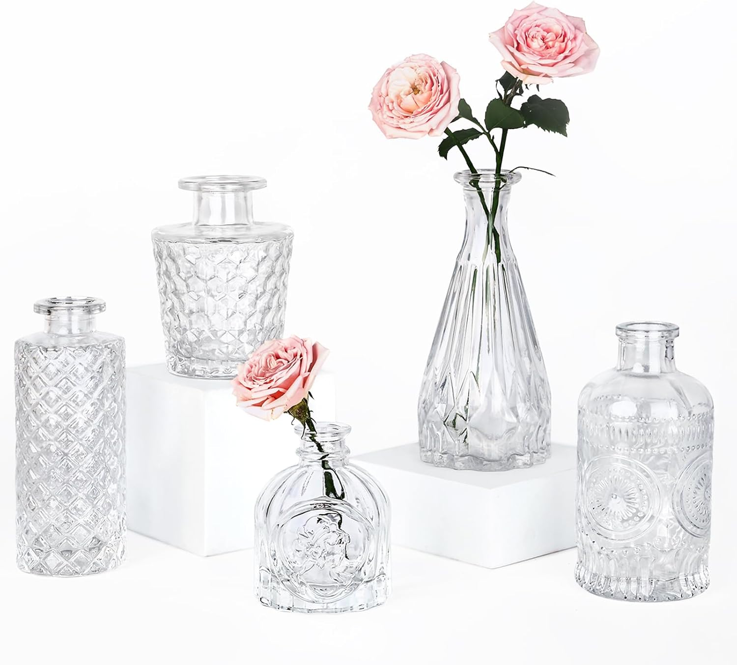 Black Vase — Clear-5pcs