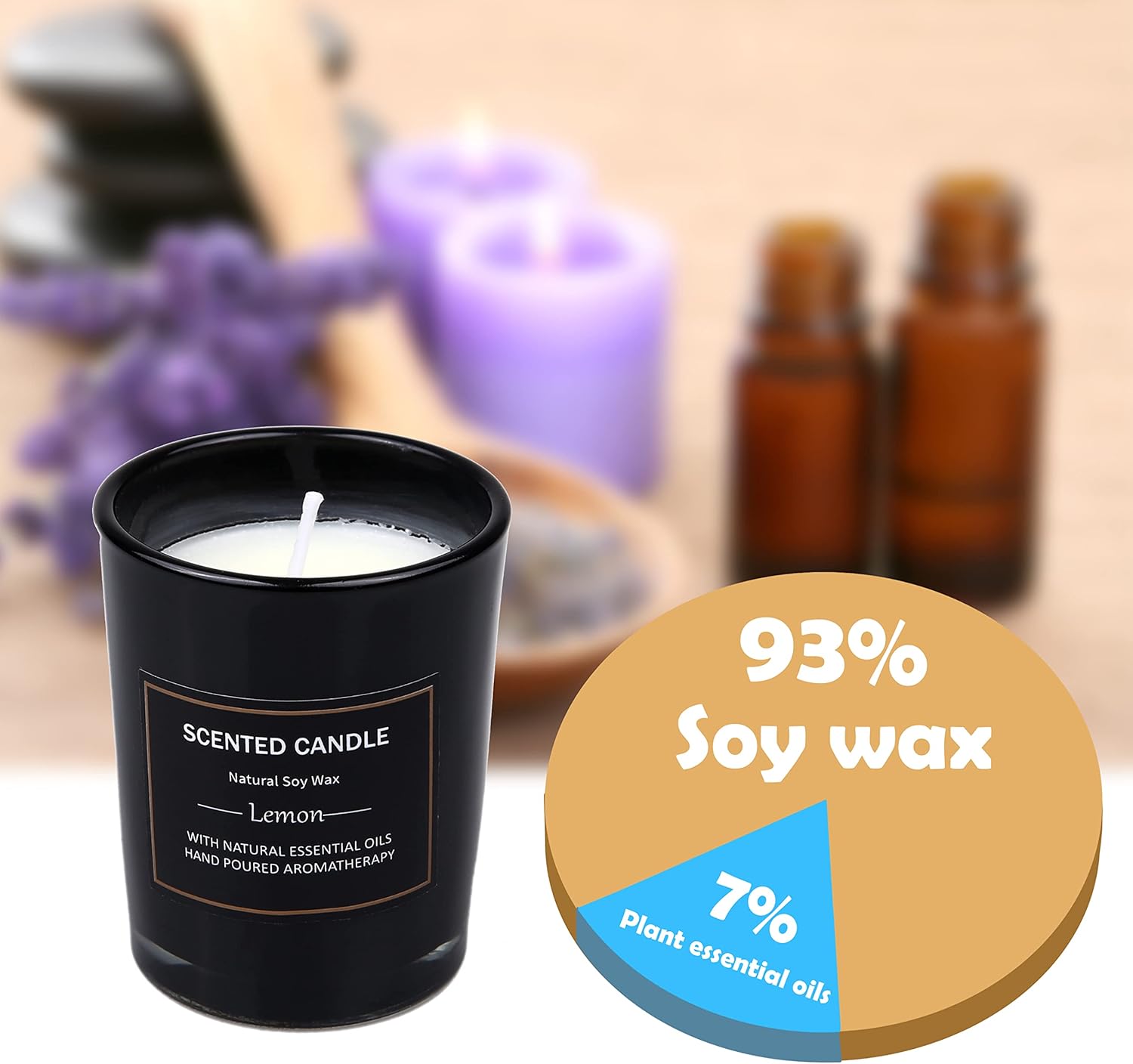 Soy Wax Wax Scented Candle - View 3