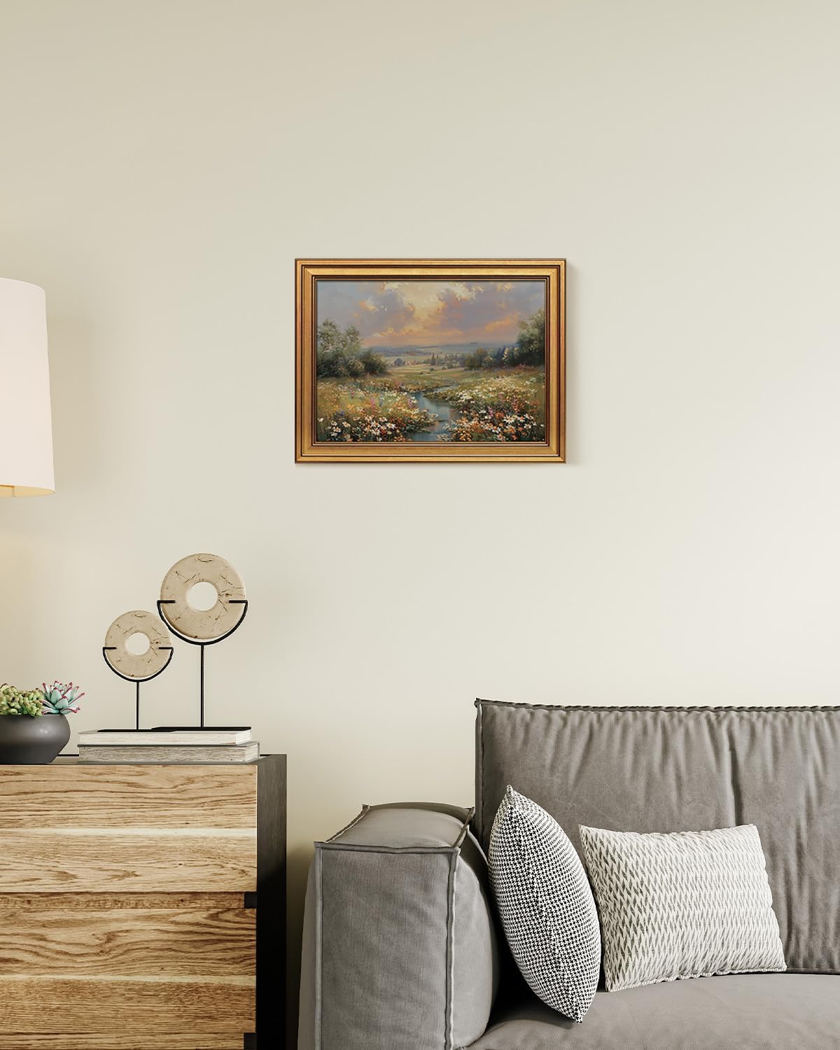 Framed Luxe Brown Canvas Wall Art — 16" - View 3