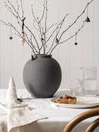 Farmhouse Beige Flower Vase — 8" - View 2