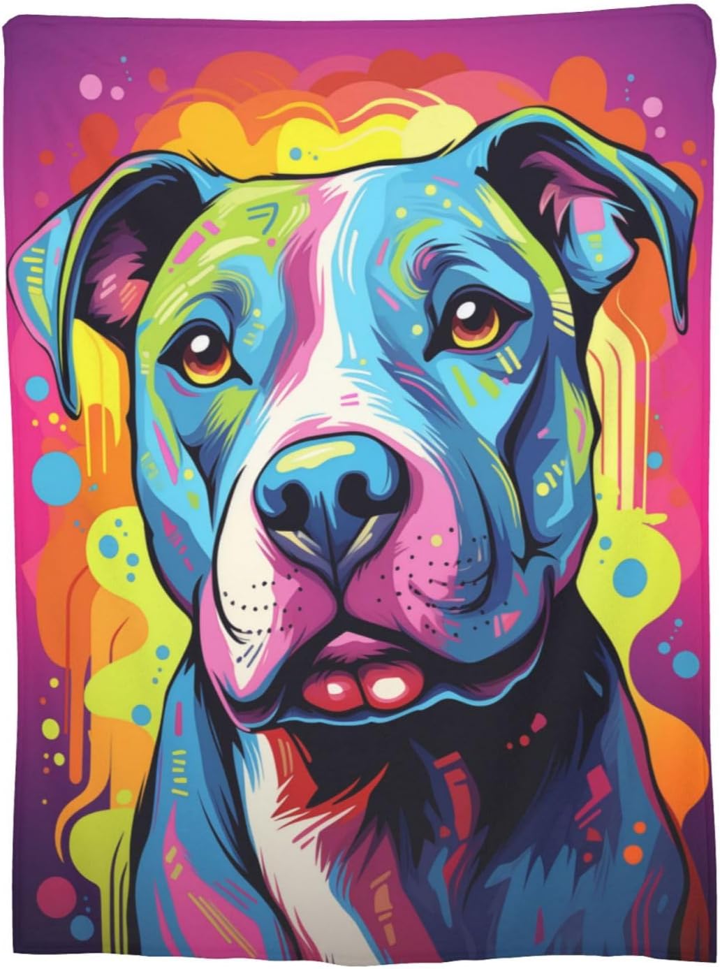 Black Throw Pillow — 80" — Pitbull