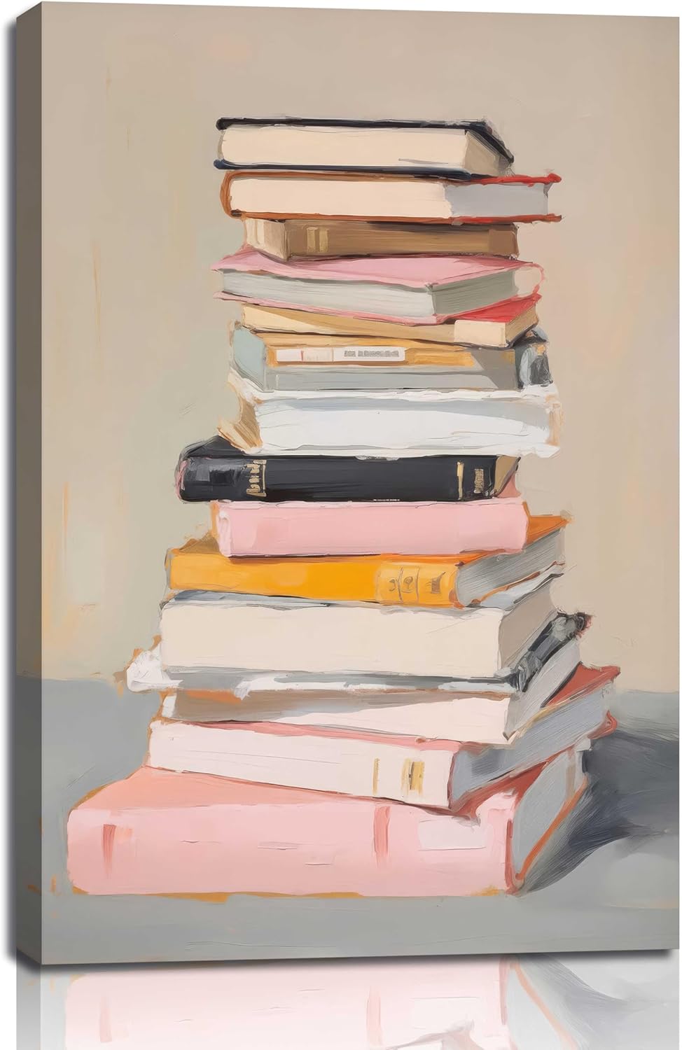 Unframed Pink Wall Decor — 16" — Book