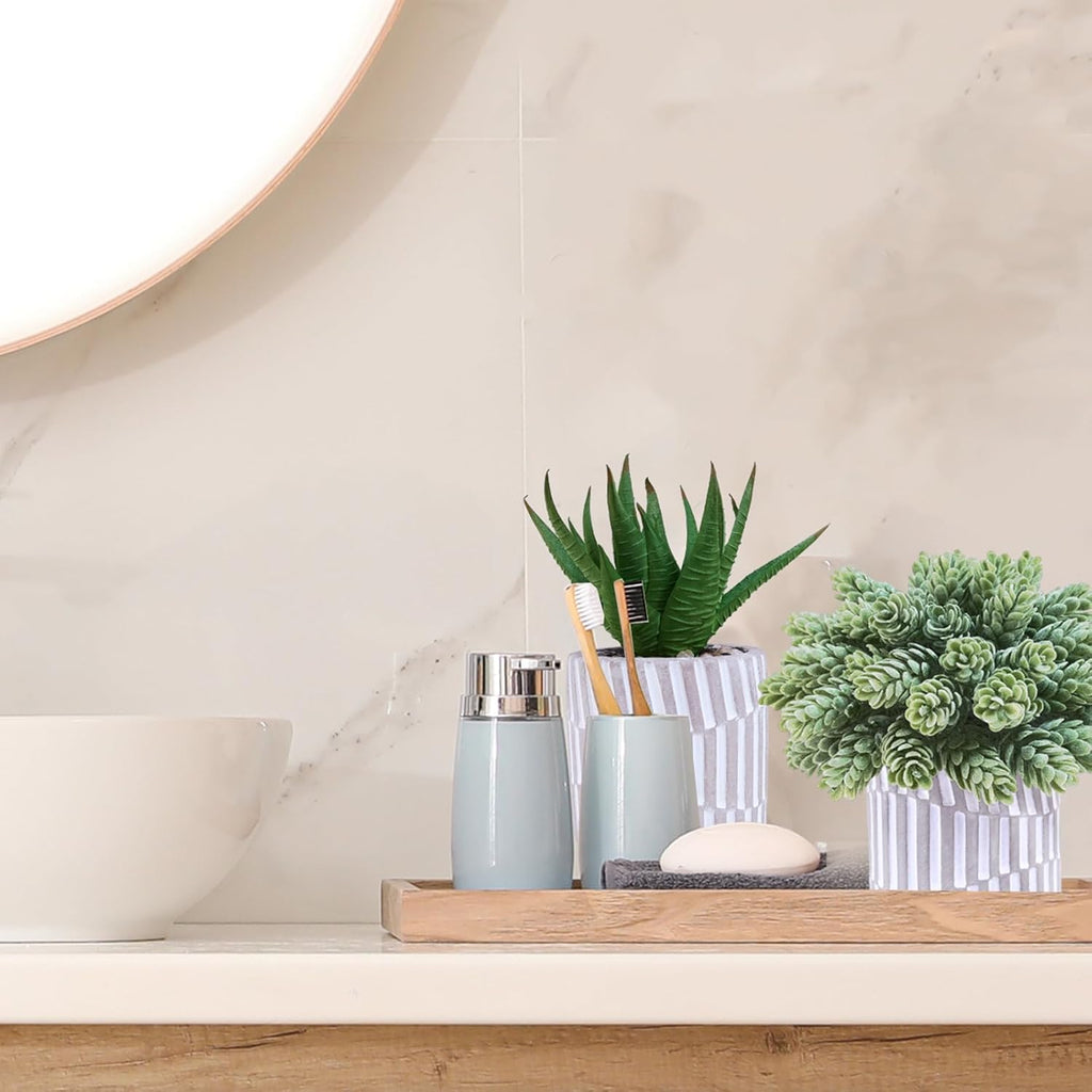 Modern Stone Faux Succulent - View 7