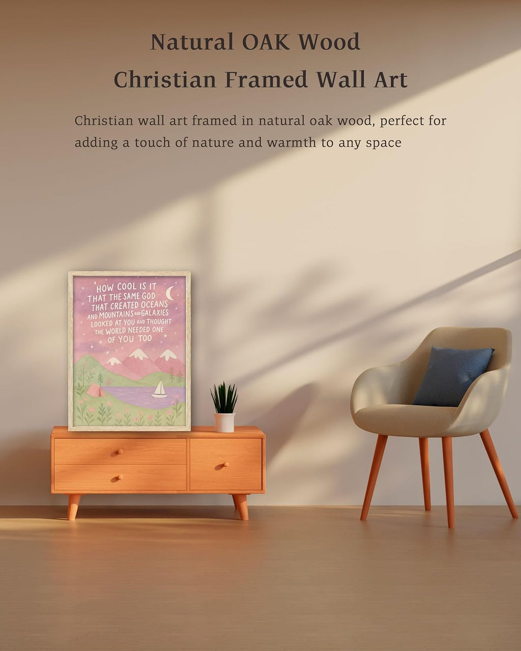 Blue Framed Wall Art — 16" - View 2