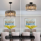 Luxe Glass Chandelier — 16" - View 7