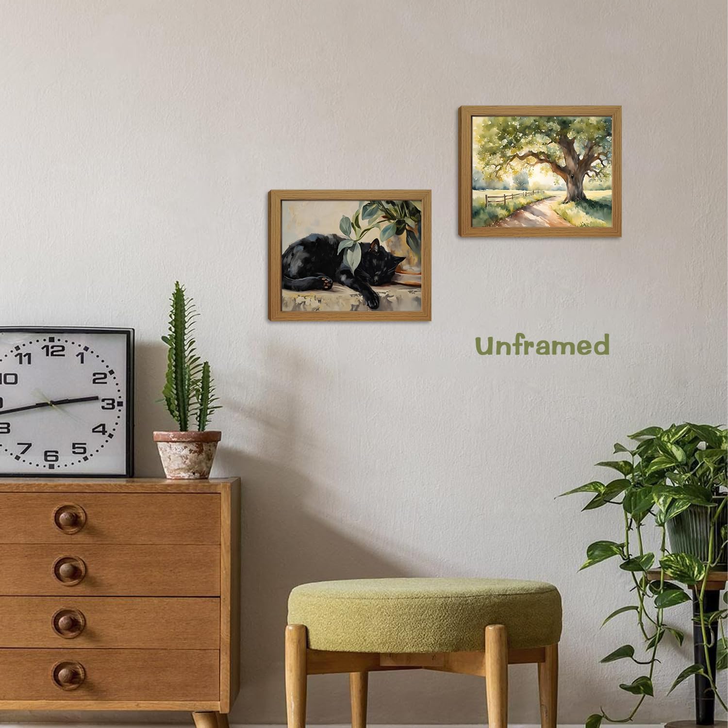 Unframed Farmhouse Black Wall Decor — 10" - View 4