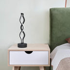Dimmable Black Bedside Lamp — 8" - View 5