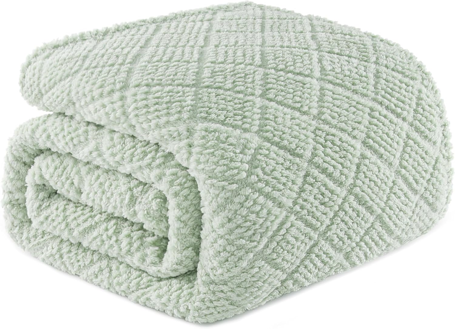 Black Throw Pillow — 60" — Sage Green