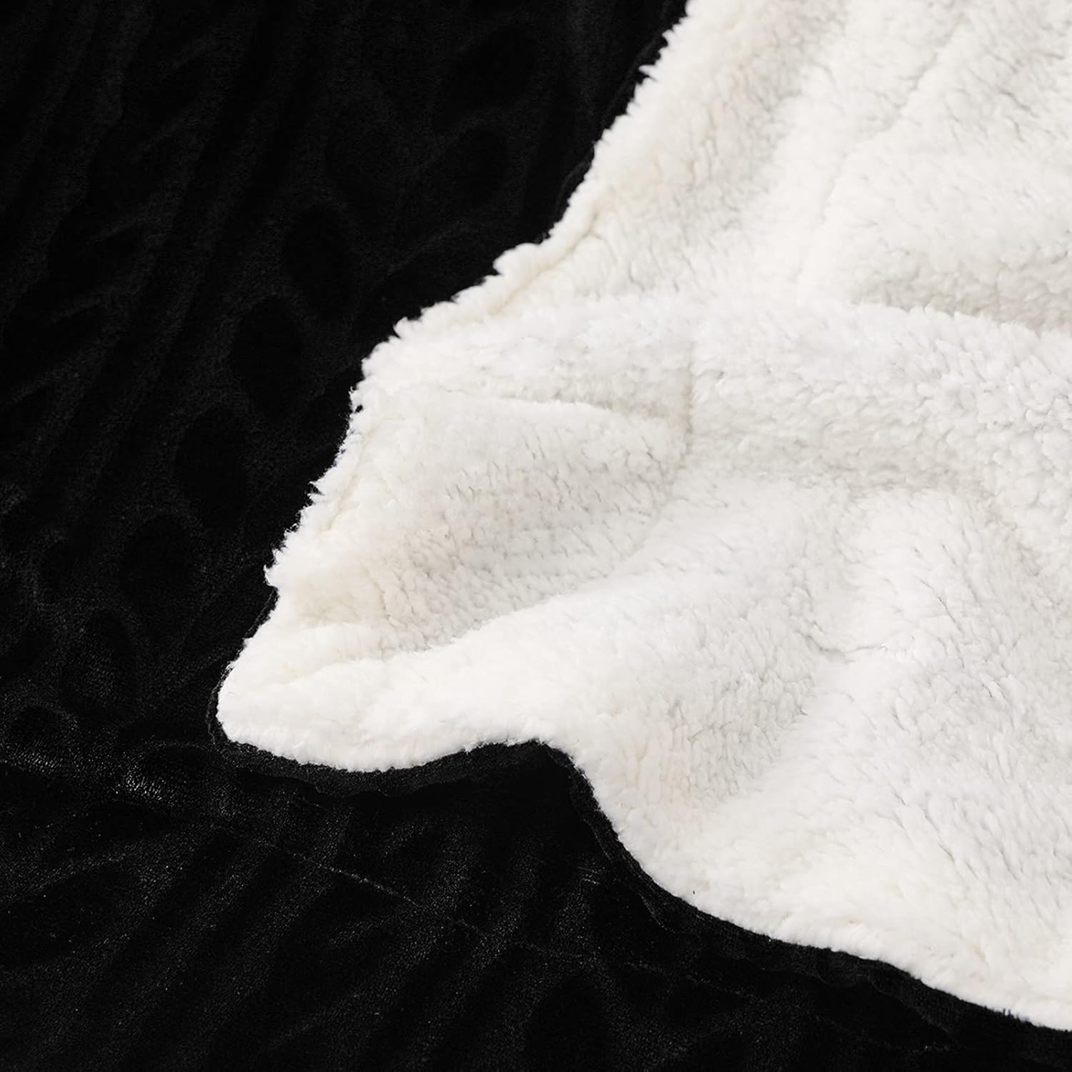 Velvet Luxe Black Throw Pillow — 50" - View 6
