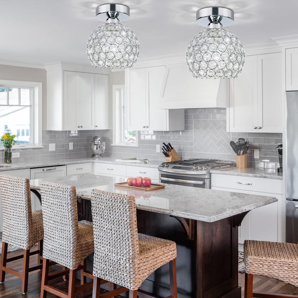 Luxe Black Chandelier — 7.7" - View 3