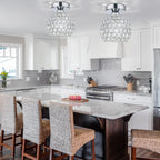 Luxe Black Chandelier — 7.7" - View 3