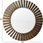 Round Metal Wall Mirror - View 3