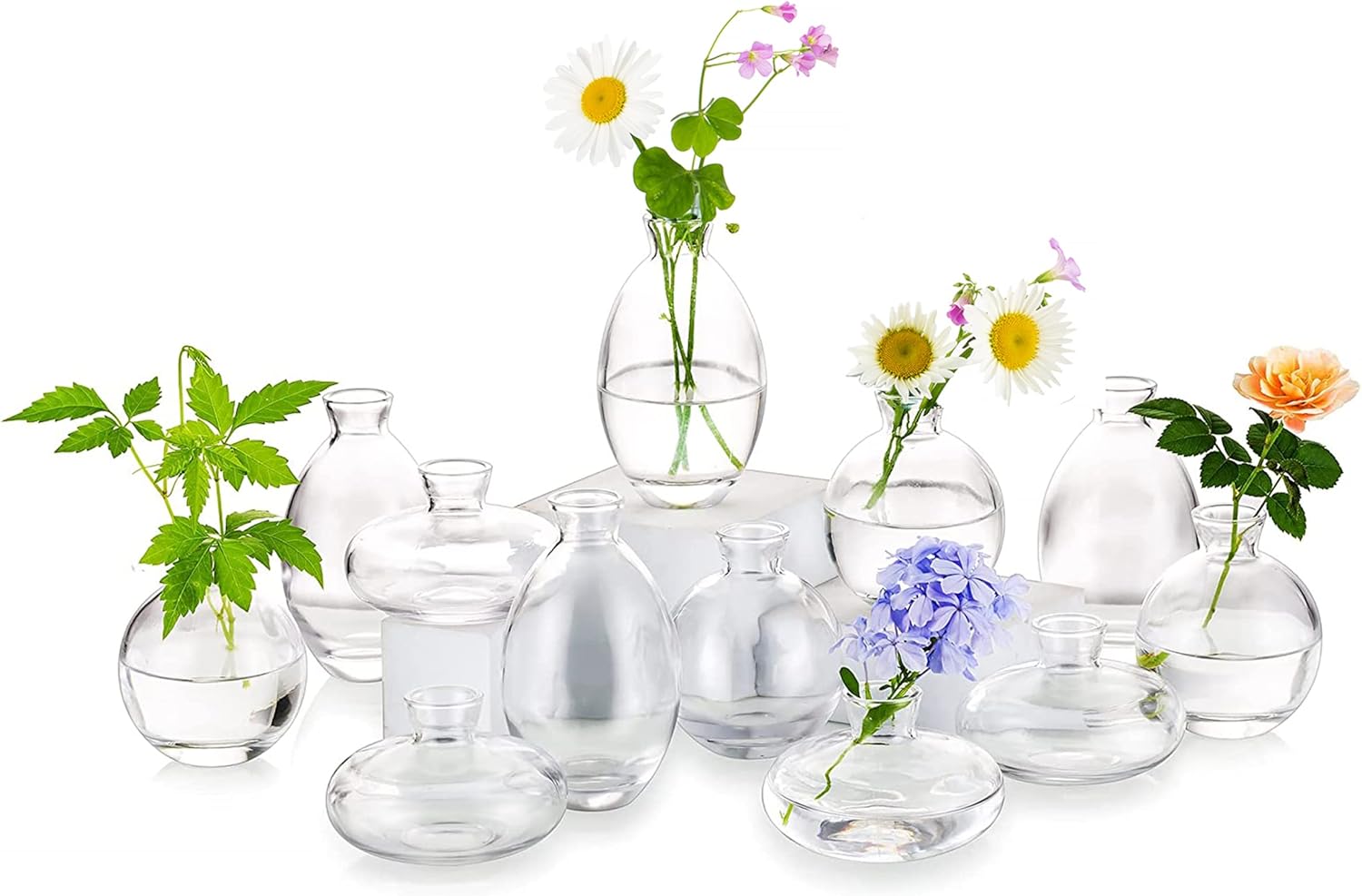 Green Flower Vase — Set of 3 — 4sets (12pcs)
