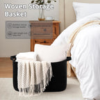 Boho Black Throw Pillow — 19.7" - View 7