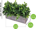 Rectangular Farmhouse Wood Artificial Plant - View 3