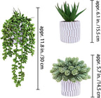 Modern Stone Faux Succulent - View 2