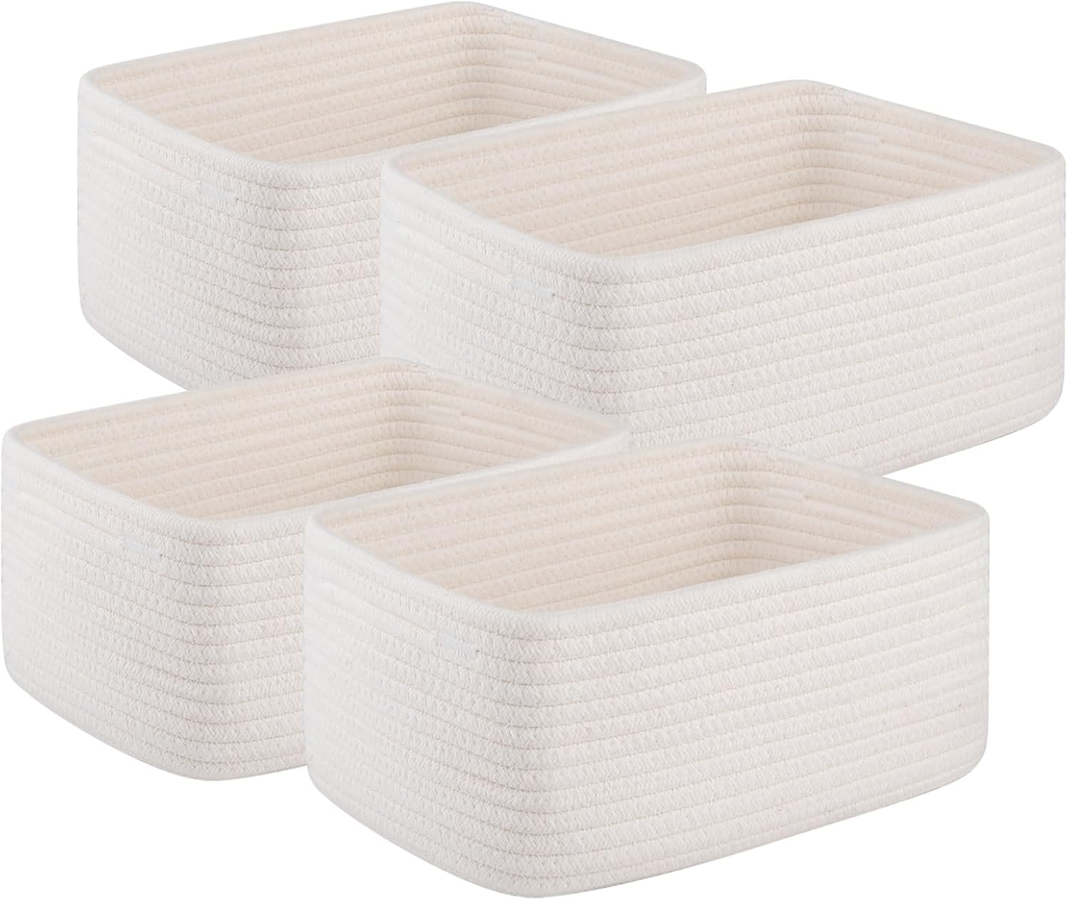 Black Storage Bin — 11.8" — White
