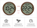 Battery-Operated Farmhouse Wood Wall Clock — 8" - View 5