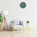 Battery Operated Luxe Black Wall Clock — 12" - View 4