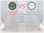 Battery-Operated Farmhouse Wall Clock — 8" - View 2
