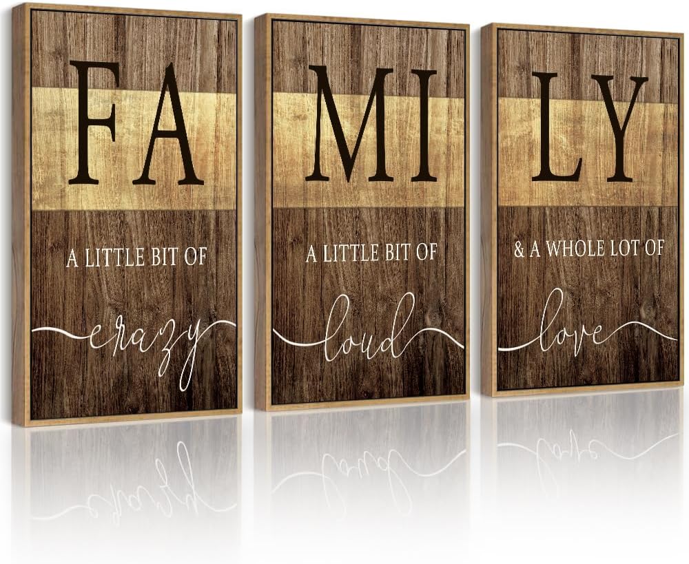 Framed Farmhouse Black Wall Decor — 16x24 — Farmhouse Family