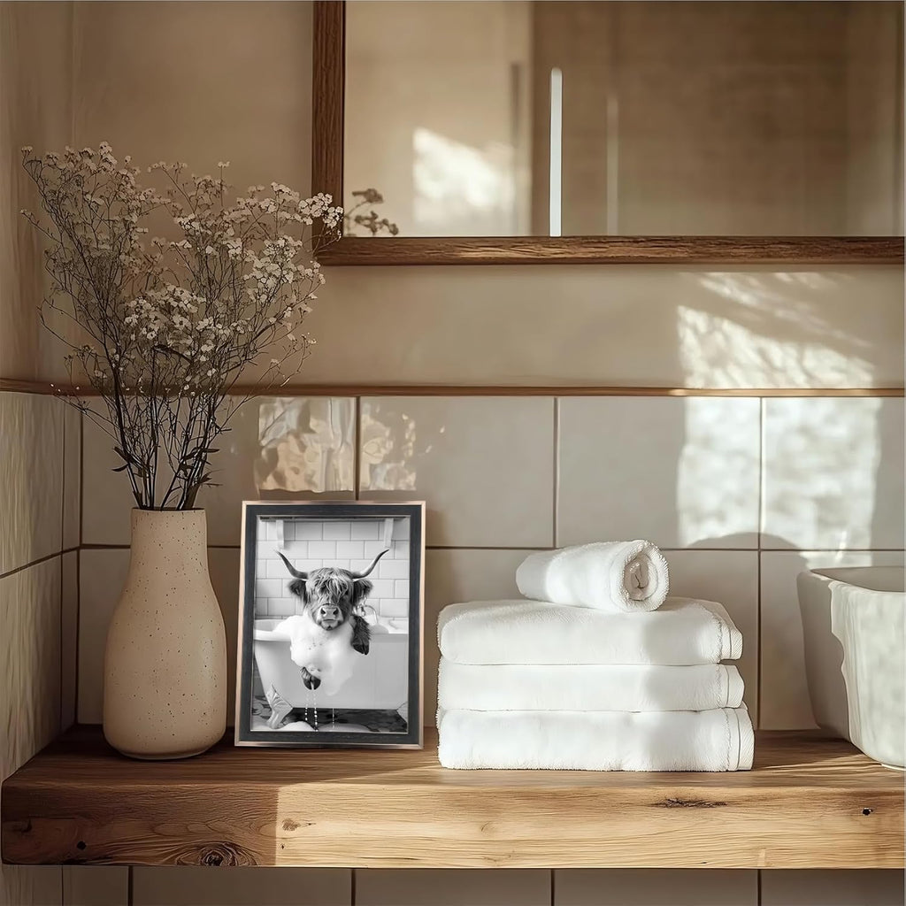 Framed Farmhouse Black Wall Decor — 10" - View 5
