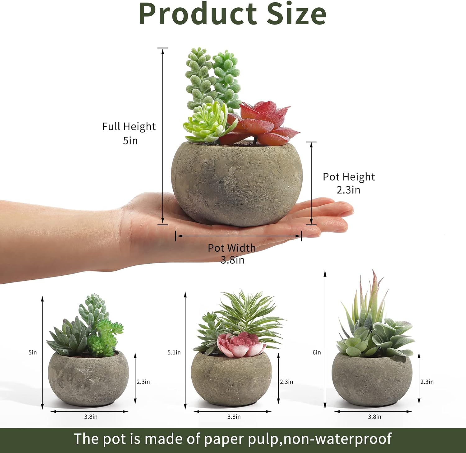 Faux Succulent - View 2