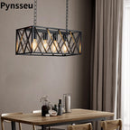 Rectangular Farmhouse Metal Pendant Light — 4-Light - View 4