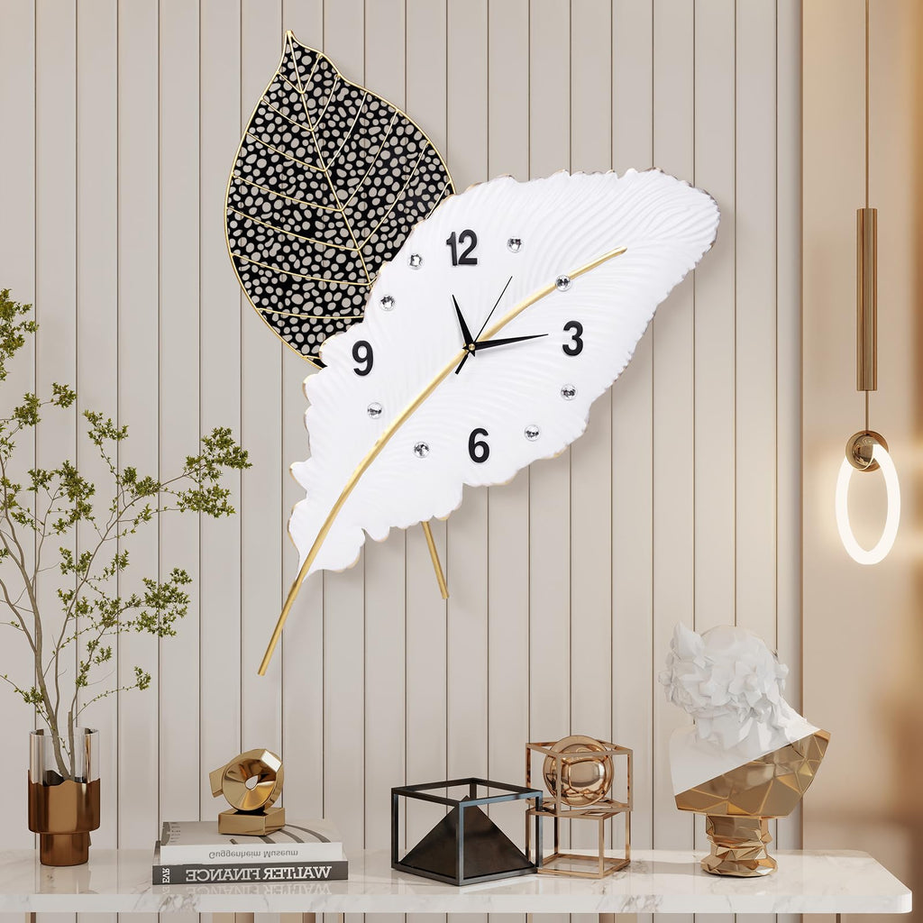 Modern Black Wall Clock — 27"