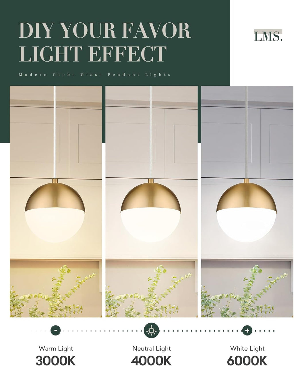 Adjustable Luxe Black Pendant Light — 6" - View 8