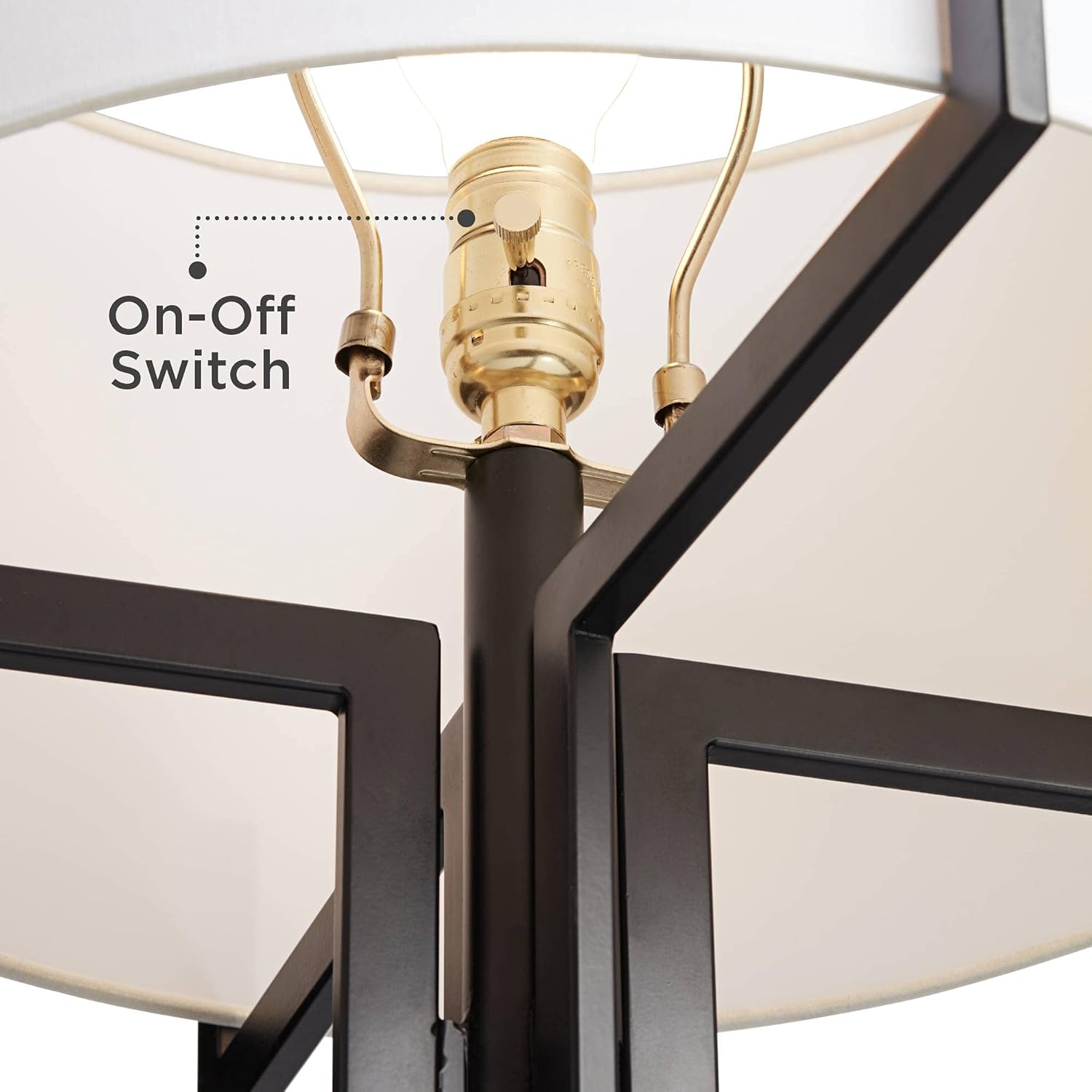 Modern Metal Table Lamp — 31.5" - View 5