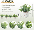 Farmhouse Black Artificial Plant — 6" - View 4