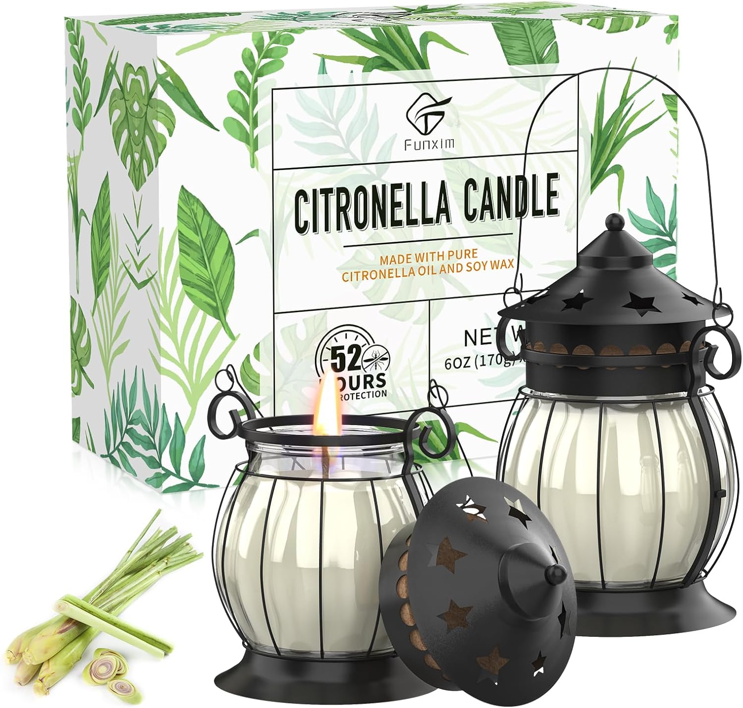 Scented Beige Candle — Citronella-Beige