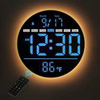 RGB Black Table Lamp — 8" — Black(blue Number)