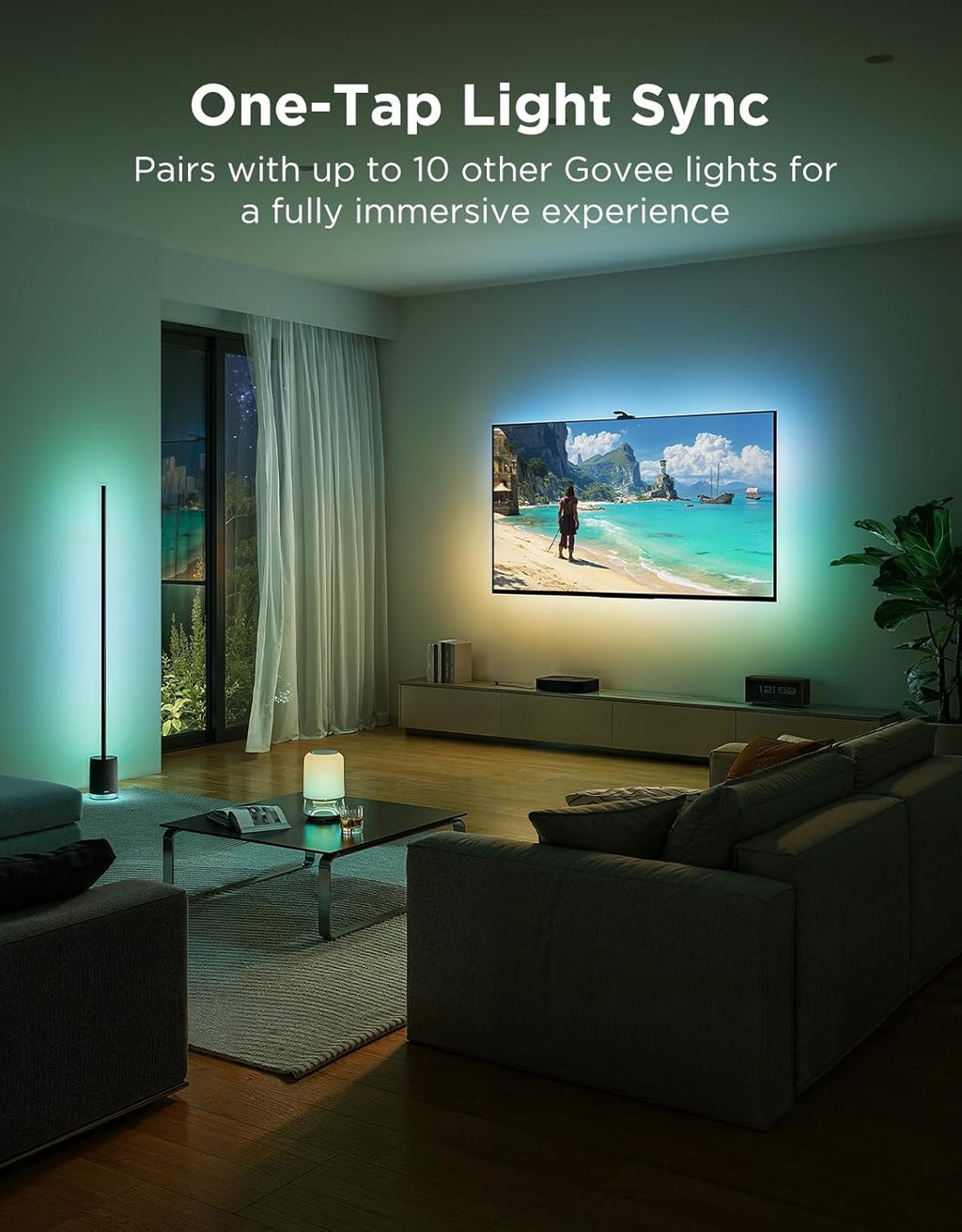 Smart Metal LED Strip Lights — 75" - View 7