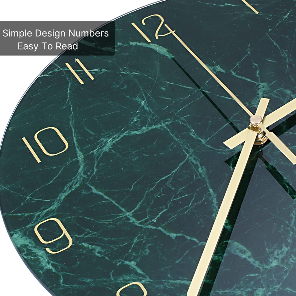 Battery Operated Black Wall Clock — 12" - View 2