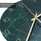 Battery Operated Black Wall Clock — 12" - View 2